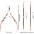 thumbnail image 2 of Kit de cuidado de cutículas 3 piezas LIUYMXG acero inoxidable, 2 of 5