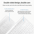 thumbnail image 5 of GIXUSIL 50 Count Disposable Face Cleansing Towels, 30x25cm Super Soft & Thick Viscose Dry Wipes, Biodegradable Facial Tissues for Sensitive Skin, Makeup Removing, Daily Facial Clean, Travel，White, 5 of 8