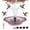 Purple, variant on 2026 New Solar Cascade Hanging Bird Bath Fountain – Outdoor Bowl Bird Bath with Solar Pump, Large Hanging Fountain for Hummingbirds, Gardens, Patio & Backyard(Gray)