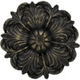 thumbnail image 4 of MERIVILLE Set of 2 Fleur Window Drapery Medallion Holdbacks, Curtain Tiebacks, Wall Hook, Tassel Holder, Bronze with Gold, 4 of 5