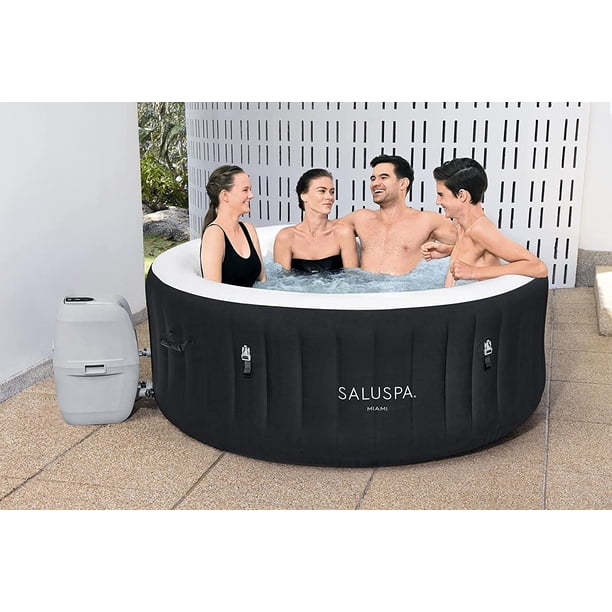 Bestway Lay-Z-Spa Miami Portable 4 Person Spa, Black - Walmart.ca