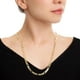thumbnail image 4 of Cadena Figaro Ametrinaa 3x1 6mm 60cm Chapa de Oro 18k Unisex, 4 of 4