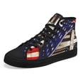 thumbnail image 6 of Christian Cross High Top Canvas Shoes Sneakers Black Size 11, 6 of 7