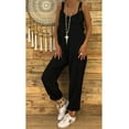 thumbnail image 1 of Kmbangi Salopette Décontractée pour Femmes Jambes Larges Combinaisons Amples avec Poches, 1 of 5