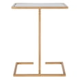 thumbnail image 7 of SAFAVIEH Neil Gold Leaf Accent Table Gold / White, 7 of 7