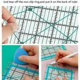 thumbnail image 2 of 4Pcs Clear Acrylic Sewing Ruler Quilting Patchwork Templates Ruler for Fabric Cutting Sewing Measuring Dressmaking Craft, 2 of 11