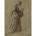 thumbnail image 2 of Carpaccio, Vittore 15x18 Gold Ornate Wood Framed with Double Matting Museum Art Print Titled - Study of the Virgin (recto); Study of the Virgin and of Hands (verso), 2 of 4