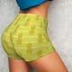 thumbnail image 4 of Fotbe Gold Pineapple Shorts Sin Costuras – Shorts Deportivos de Cintura Alta para Mujer, Elásticos para Gimnasio, Yoga, Running o Ciclismo-X-Large, 4 of 8