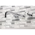 thumbnail image 2 of Kingston Brass KS6041BX Metropolitan Two-Handle 3-Hole Wall Mount Roman Tub Faucet in Polished Chrome, 2 of 7