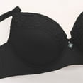 thumbnail image 5 of Push Up Thick Padded Deep Plunge Lace Underwire T Shirt Sexy Bra Lift Up Add 2 Cups Black 48, 5 of 6