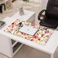 thumbnail image 3 of Long Mouse Pads for Desk,Dogs with Pioneer Flower Desk Mats on Top Of Desks, Desk Mouse Pad Extra Large with 3mm Non-Slip Base and Stitched Edge for Gaming,Office,Work,Home 31.5"x15.7", 3 of 6