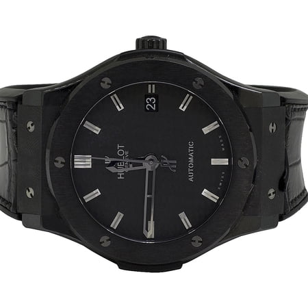 Mens Hublot Classic Fusion 45MM Black Ceramic Automatic Watch