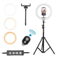 thumbnail image 1 of Aro de Luz YEYIAN YSL-12L-01 para streaming y fotografia 12' con 3 niveles de color, 1 of 8