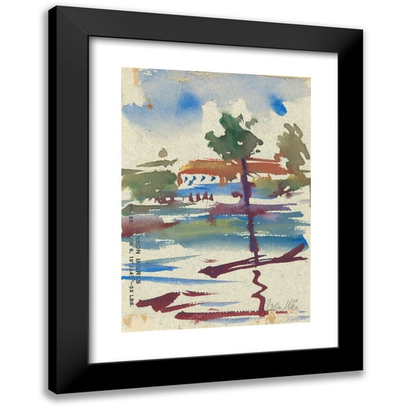 Irene Weir 11x14 Black Modern Framed Museum Art Print Titled - Key West, Florida (ca. 1923)