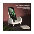 thumbnail image 5 of ZHAOCHENG Cargadores Inalámbricos Soporte Magnético 15W Altura Ajustable Soporte Para Teléfono Celular 3 En 1 Sofá Sillón Estación De Carga Para Oficina - Blanco, 5 of 5