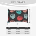 thumbnail image 3 of Plush Throw Pillow Covers, Chubby Cute Owls Pillow Cases with Invisible Zipper, Breathable Microfiber Pillow Cases Standard Size for Sleeping Bedroom Sofa Living Room 14x20, 3 of 5