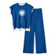 thumbnail image 1 of Pantalones Casuales sin Mangas Impresos con Cuello Redondo Conjunto Superior, Pantalones Ligeros Mujeres para Primavera Verano, 1 of 1