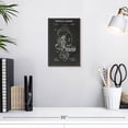 thumbnail image 3 of Elephant Stock Football Helmet Bw Patent Wall Art - Vertical Canvas Wall Art - Living Room Wall Decor - Patent Canvas - White And Black Decor - 8" x 12", 3 of 8