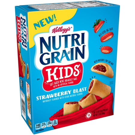 Kellogg's Nutri Grain Strawberry Bites Kids Mini Breakfast Bars 13 oz 10