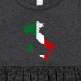 thumbnail image 4 of Inktastic Italian Map Flag Girls Baby Dress, 4 of 5