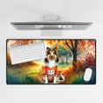 thumbnail image 4 of Hello Fall Collie Football Welcome Autumn with Leaves Pumpkins Desk Mat Full Keyboard Mouse Pad Collie Dog Lover Gifts Idea Large Mousepad - 00012, 4 of 5