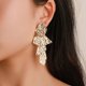 thumbnail image 1 of Highly fashionable geometric earrings, long style, unique and personalized alloy stud earrings, jewelry dropshipping Couple jewelry Valentine's Day gift, 1 of 5