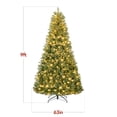 thumbnail image 3 of Best Choice Products 9ft Pre-Lit Cashmere Christmas Tree Holiday Decor w/ Cordless Connection, 2-in-1 LED Lights, 3 of 10