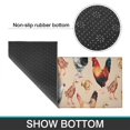 thumbnail image 6 of Beige Chicken Watercolor Pattern Kitchen Rugs Sets Of 2,Anti Fatigue Kitchen Mat Rugs Non Slip Washable,Decorative Kitchen Floor Mats for Kitchen,Sink,Laundry,17"x30"+17"x47", 6 of 7