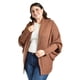 thumbnail image 1 of Cardigan de manga murcielago Roman Fashion Tallas Extras 300 Cafe, 1 of 6