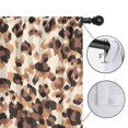 thumbnail image 4 of Blackout Kids Curtains,Beige and Brown Leopard Pattern Childrens Insulated Curtains Set Of 2,Bedroom Essentials,Toddler Room Decor 42"x63", 4 of 5