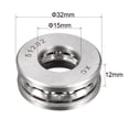 thumbnail image 3 of Unique Bargains 51202 Roulements à Billes Miniatures 15mm x 32mm x 12mm Acier Chromé avec Rondelle 4pcs, 3 of 3