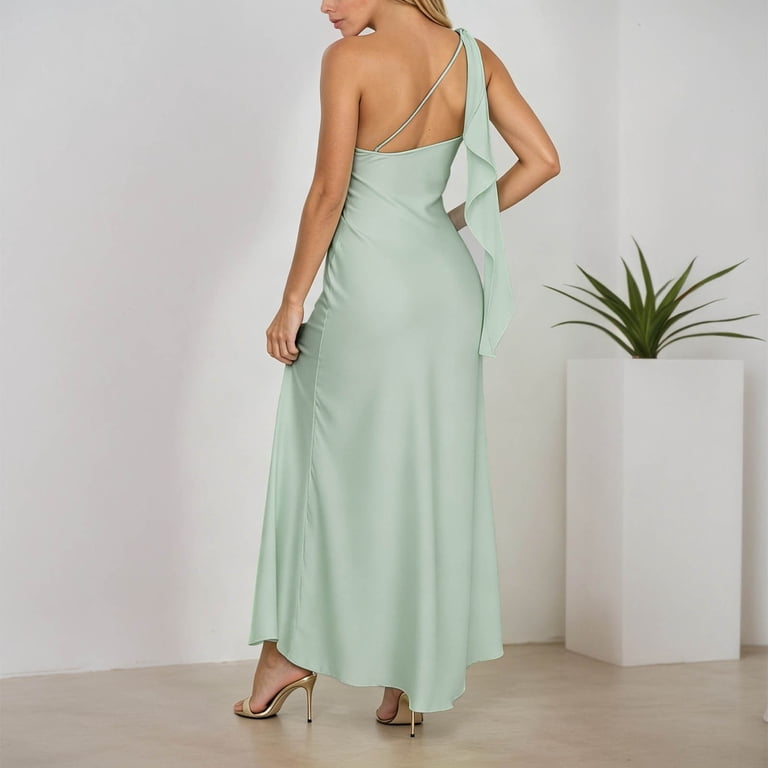 mint green dress for wedding guest Bridesmaid Dresses Spring Summer Weddings BABARONI dry clean is also available. Gabbi Ruffle Maxi Dress -
