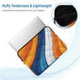 thumbnail image 2 of FORMRS 13-13.3 inch Laptop Sleeve Case Soft Carrying Quilted Computer Bag Cover, Orange Abstract Wavy, 2 of 7