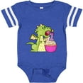 thumbnail image 3 of Inktastic Dragon Cupcake 1st Birthday Boys or Girls Baby Bodysuit, 3 of 5