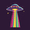 Colorful UFO, variant on Yayeee Doormat for Indoor Entrance 32" x 20" Non Slippery Floor Rug, Red UFO