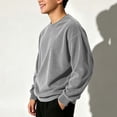 thumbnail image 6 of Timegard Boys Clothes Fall Crew Neck Sweatshirts Corduroy Kids Drop Shoulder Long Sleeve Oversized Pullover Tops, 6 of 8