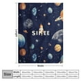 thumbnail image 4 of YANMS Kids Throw Blanket for Baby Toddler Boys,Galaxy Astronaut Planet Pattern Blanket for Boys Girls, Plush Space Birthday Gifts Blanket for Couch Sofa Bed Nap, 4 of 6