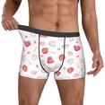 thumbnail image 2 of Kdxio Men's Boxer Briefs with Red coral and scallop seashell Print - Comfortable and Breathable Underwear for Everyday Wear, 2 of 7