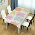 thumbnail image 4 of Yayeee Tablecloths 54" x 54" Rectangle Wrinkle Resistant Party Table Cover, Cute Gummy Bears Pattern, 4 of 8
