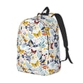 thumbnail image 2 of Daiia Flowers Butterfly Vintage Canvas Backpack for Men and Women ,Hiking Backpack,Travel Laptop Bag for School,Large Capacity Backpack, 2 of 8