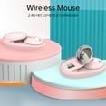 thumbnail image 2 of Mistaha Wireless Bluetooth Mouse with Magnetic Makeup Mirror, 3 Modes, 2.4G+Bluetooth 3.0+Bluetooth 5.0, Type-C Charging, Adjustable DPI, Built-in Battery - White, 2 of 7