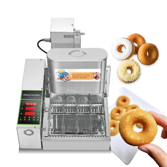 Kolice Commercial Automatic 4 Rows Mini Donuts Making Machine, Doughnut Maker-1750 pcs/Hour