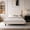 Cream, variant on Amolife Queen Size Wave-Like Curve Deluxe Upholstered Modern Bed Frame with LED Headboard, Black