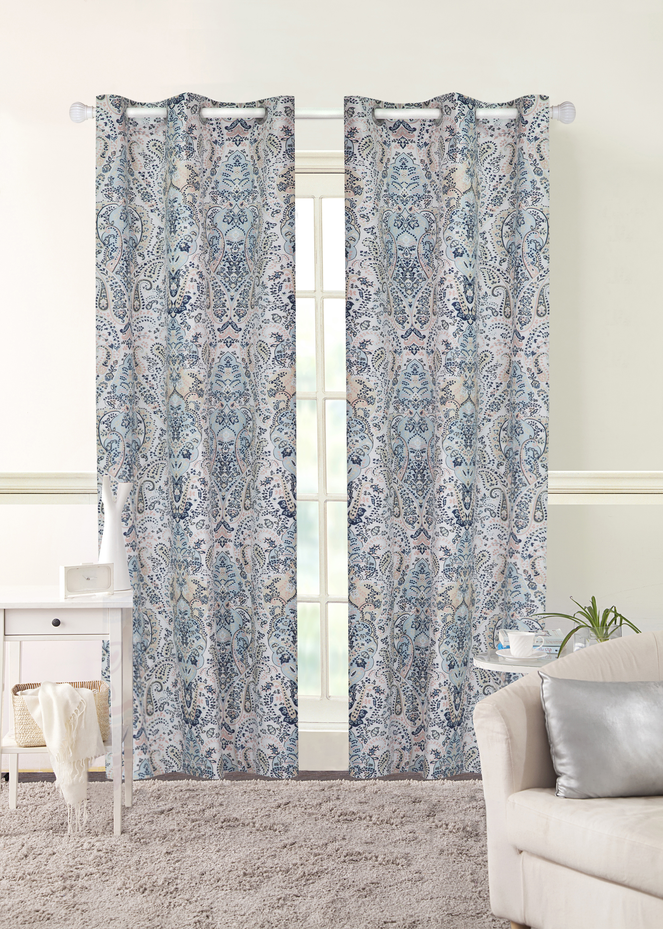 Better Homes & Gardens Mughal Paisley Light Filtering Grommet Single