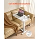 thumbnail image 5 of VEVOR Mesa de Cama, Mesa Auxiliar Móvil con Escritorio Abatible y 4 Ruedas Ocultas, Altura y Ángulo Ajustables Escritorio para Portátil con Portavasos para Cama, Hogar, Oficina y Estudio, Blanco, 5 of 9