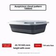 thumbnail image 1 of Caja de comida redonda desechable de estilo americano, caja rectangular para llevar, tapa de arroz rápida de calidad alimentaria, entrega incluida, 1 of 5