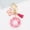 Pink Butterfly Letter O, variant on Keychain for Women - Butterfly Tassel Key Ring, Fashion Pendant for Purse Handbags Girls