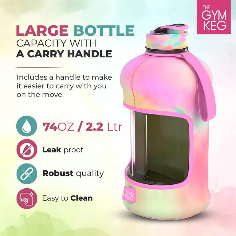 YCALLEY 2 Liters Sport Water Bottle Gallon Flask Gym Outdoor 1.5 2.3 3.8  Liter 3 Choices Waterbottle Large Items