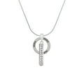 thumbnail image 2 of Delight Jewelry Silvertone Fearless Bar Hero Ring Charm Necklace, 18", 2 of 4
