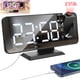 thumbnail image 1 of Proyector Despertador Luminoso con Radio, Reloj Digital, con Doble Alarma y Pantalla de Espejo LED, 7 Botones, con Modo Snooze, 4 Niveles de Brillo, 12/24h, para Hogar, Oficina, 1 of 5